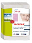 ALCLEAR® Microfaser ABSCHMINKTÜCHER Beauty-Set  4-teilig weiß  20 x 14 cm 200803 