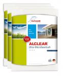 ALCLEAR® 3-er Set Ultra-Microfasertuch FENSTERTUCH WUNDERTUCH weiß 40 x 45 cm 950001 
