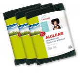 ALCLEAR® 3-er Set Ultra-Microfaser DISPLAYTUCH BRILLENTUCH anthrazit 19 x 14 cm 950003A 