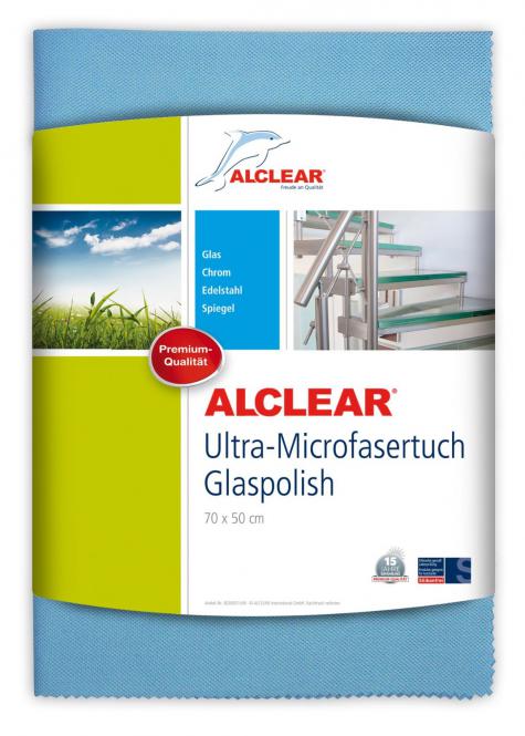 ALCLEAR® Ultra-Microfasertuch GLASPOLISH blau 70 x 50 cm 8200051UM 