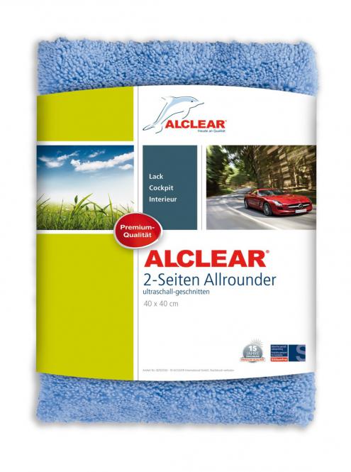 ALCLEAR® Ultra-Microfasertuch 2-SEITEN ALLROUNDER blau 40 x 40 cm 820203U 