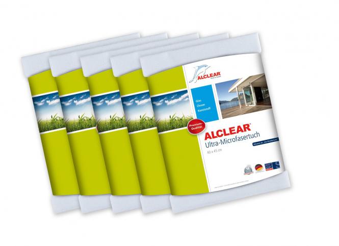ALCLEAR® 5-er Set Ultra-Microfasertuch WUNDERTUCH weiß 40 x 45 cm 950001 