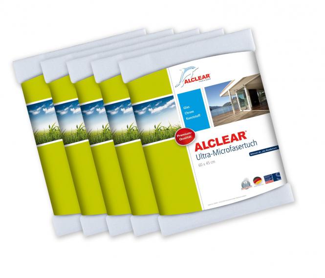 ALCLEAR® 5-er Set Ultra-Microfasertuch WUNDERTUCH weiß 60 x 45 cm 950002 