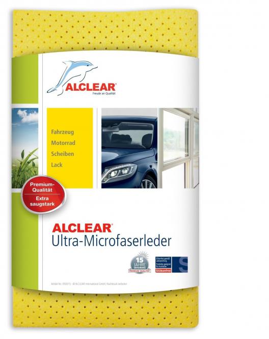 ALCLEAR® Ultra-Microfaserleder FENSTERLEDER gelb 40 x 45 cm 950015 
