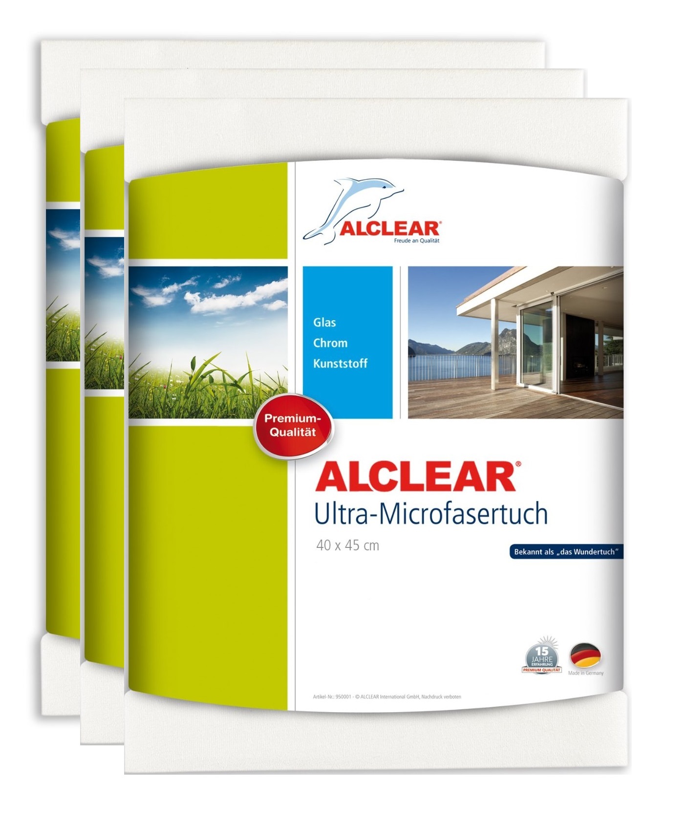 ALCLEAR® 3-er Set Ultra-Microfasertuch